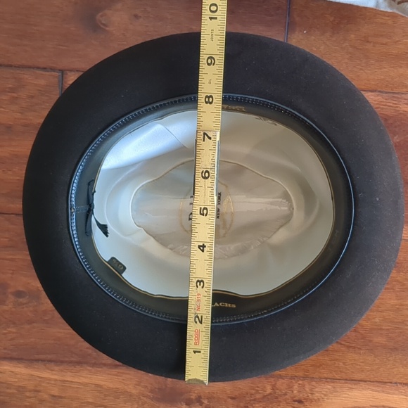 MEN'S VINTAGE DOBBS FELT BROWN FEDORA SIZE 6 7/8 - Picture 10 of 16